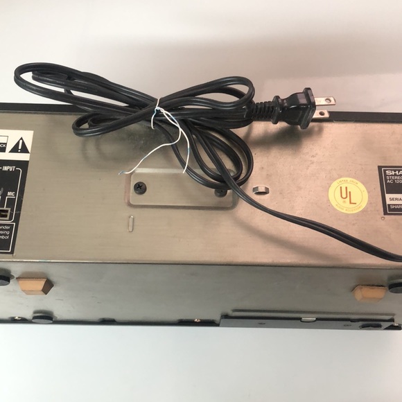 Vintage Sharp RT-115 black stereo cassette deck Dolby B noise reduction As Is - Picture 15 of 16